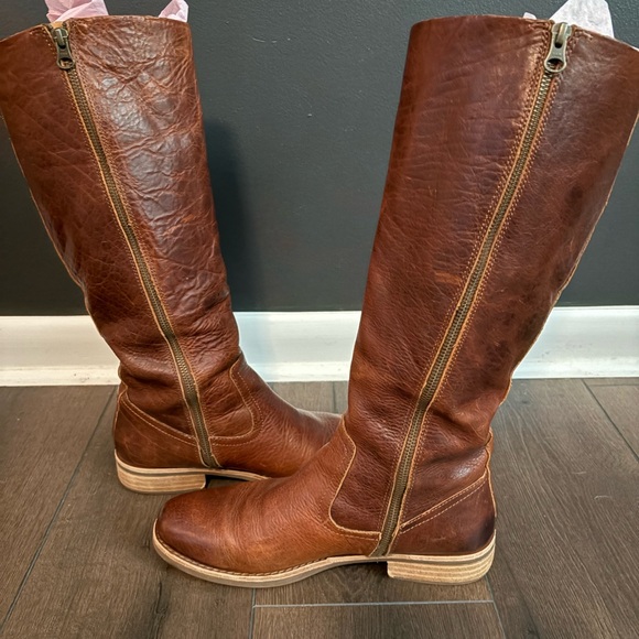 Kork-Ease Brown Leather Knee-High Boots - Picture 5 of 8